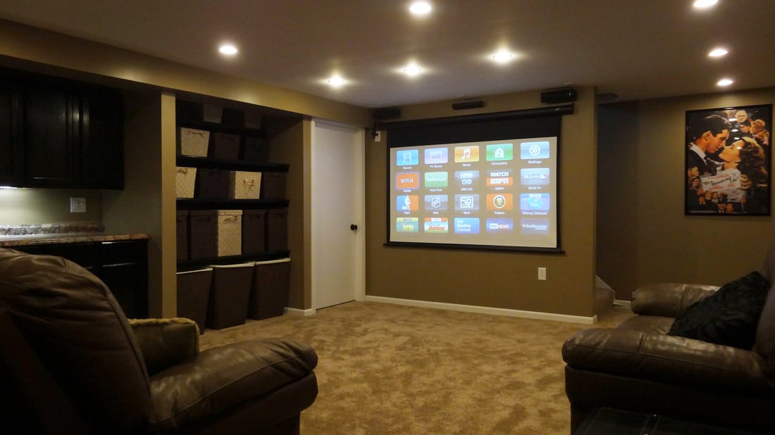 Basement Home Theater Renovation Project